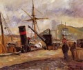 barcos de vapor 1883 Camille Pissarro